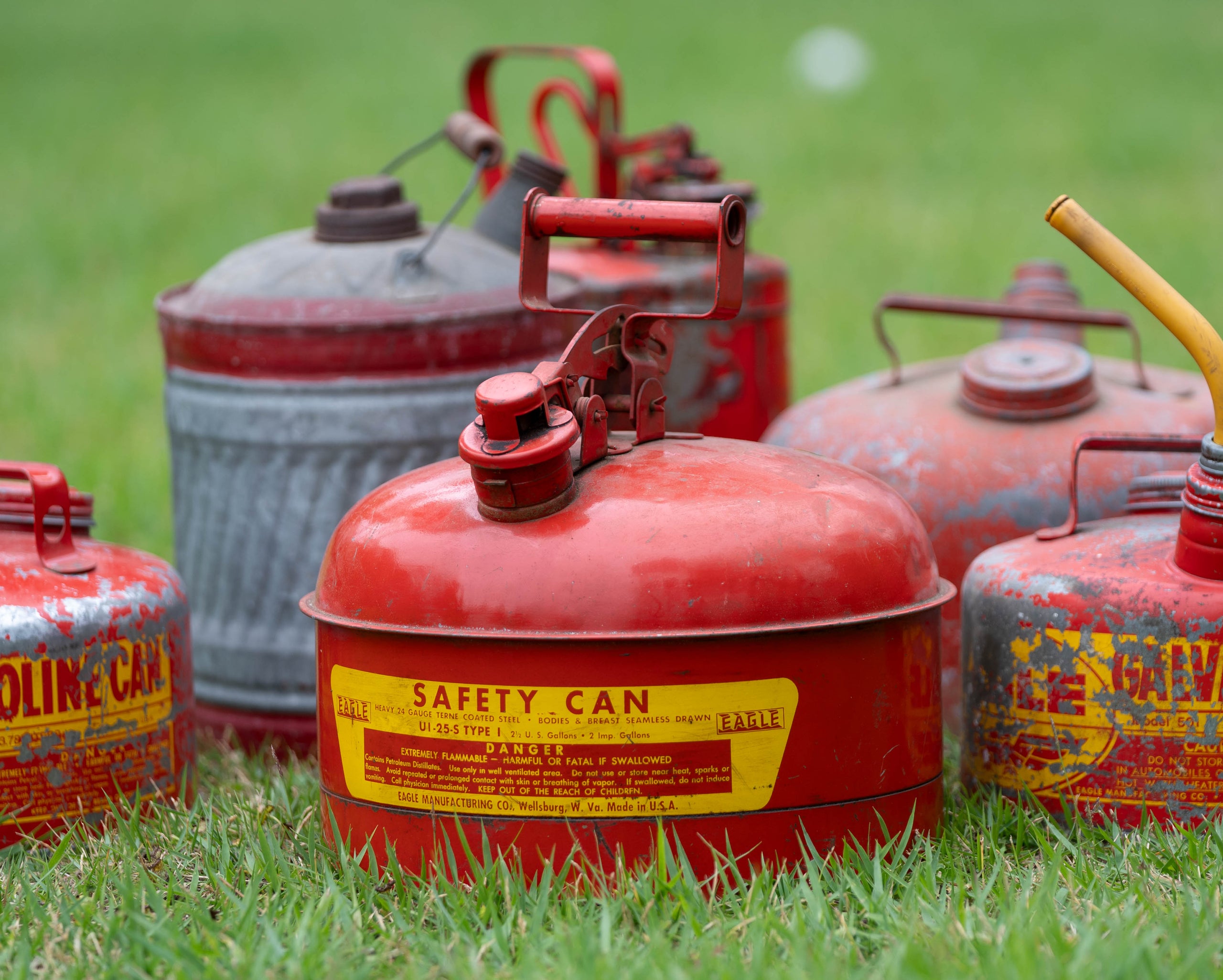 激安通販 Vintage Safety oil can Eagle/ビンテージ セーフティオイル缶 燃料タンク、携行缶