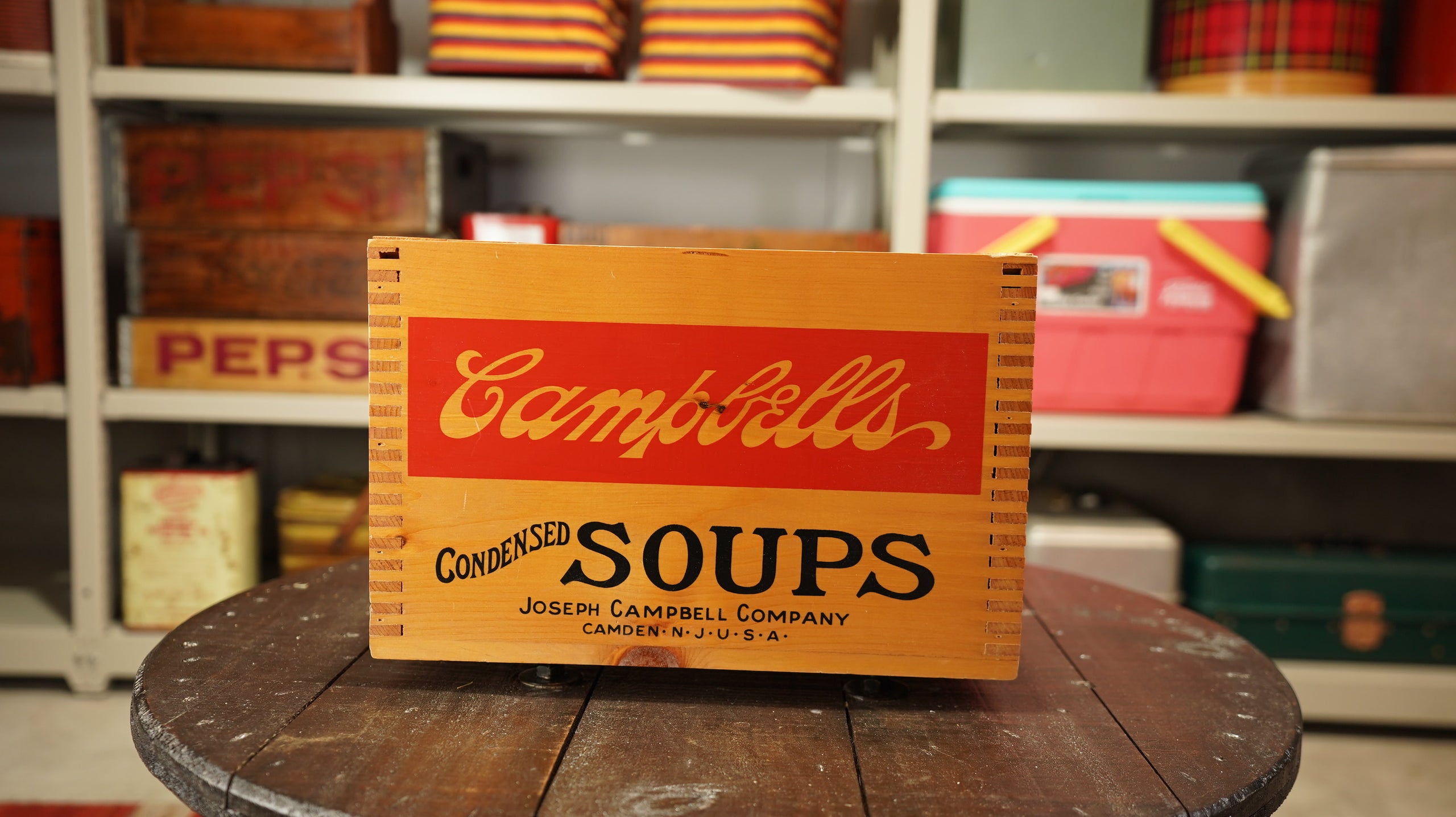 Vintage Wooden box Campbell